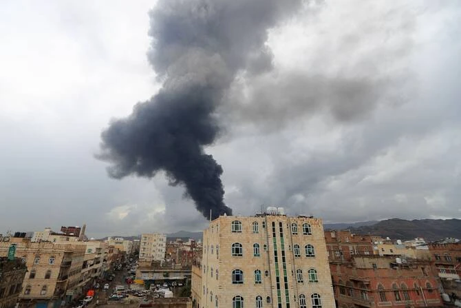 Israeli air strikes on Thursday on Yemen’s capital Sanaa followed a similar attack on the city at the weekend. (AFP/File)