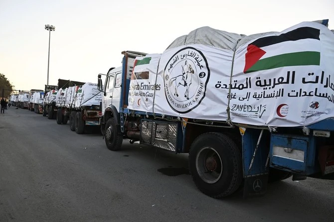 The initiative is taking place under the Amalthea Maritime Corridor program, established in March 2024 to complement other international aid efforts. (WAM/File Photo)