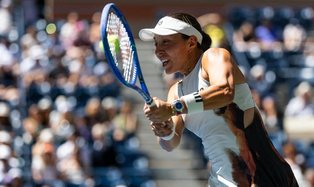 Jessica Pegula of the United States in action against Ann Li of the United States in the fourth round of the women‘s singles at the US Open at Arthur Ashe Stadium in Billie Jean King National Tennis Center. (Reuters)