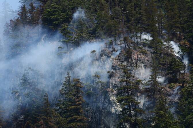 More than 1,000 residents of Canada's vast and remote far north are under evacuation orders as forest fires rage in the drought-struck region. (AFP/File)