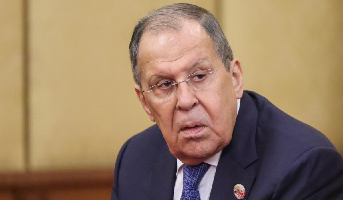 Russia's Foreign Minister Sergei Lavrov attends a meeting at Diaoyutai State Guesthouse in Beijing, China, September 2, 2025. (REUTERS)
