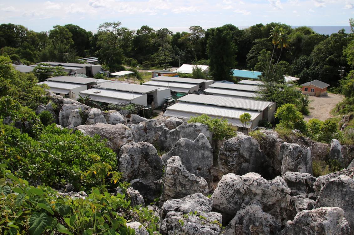 This photograph taken on September 2, 2018 shows a general view of refugee Camp Four on the Pacific island of Nauru. (FILE/AFP)