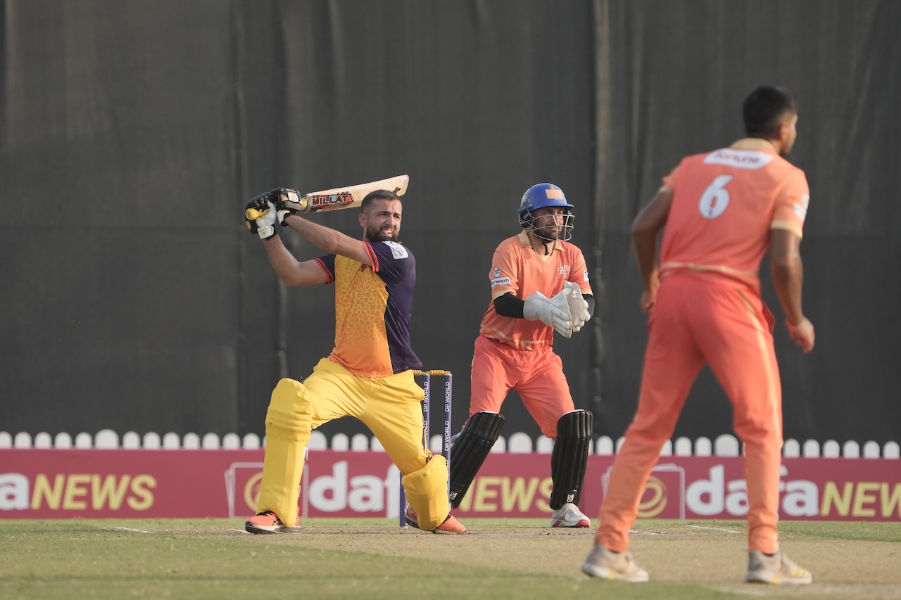 Rohan Mustafa, captain of Sharjah Warriorz Development, during the win over Gulf Giants. (Supplied)