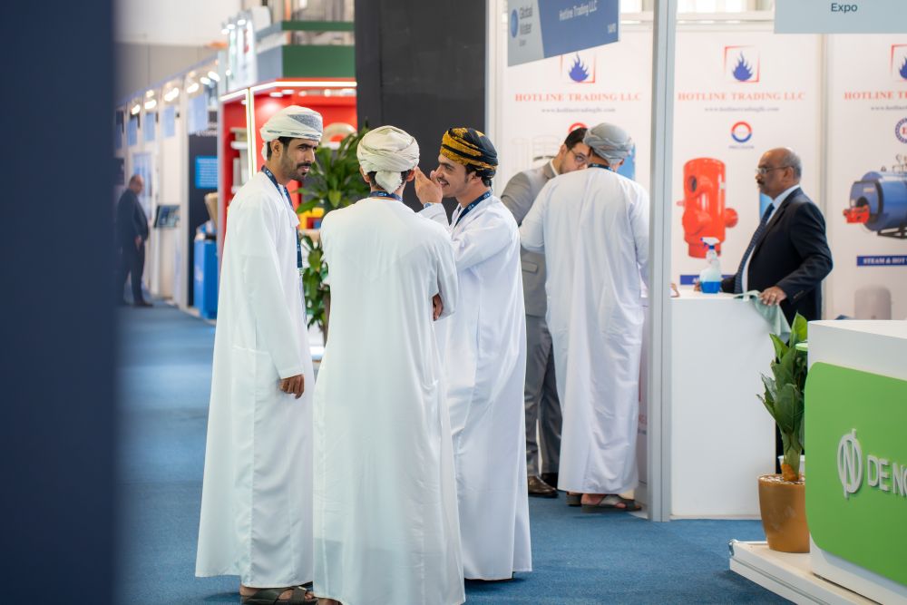 The expo runs from 3 p.m. to 9 p.m., welcoming visitors, investors, and business owners to showcase technologies and exchange knowledge on water and sustainable practices. (AN Photo/Jaafer Alsaleh)