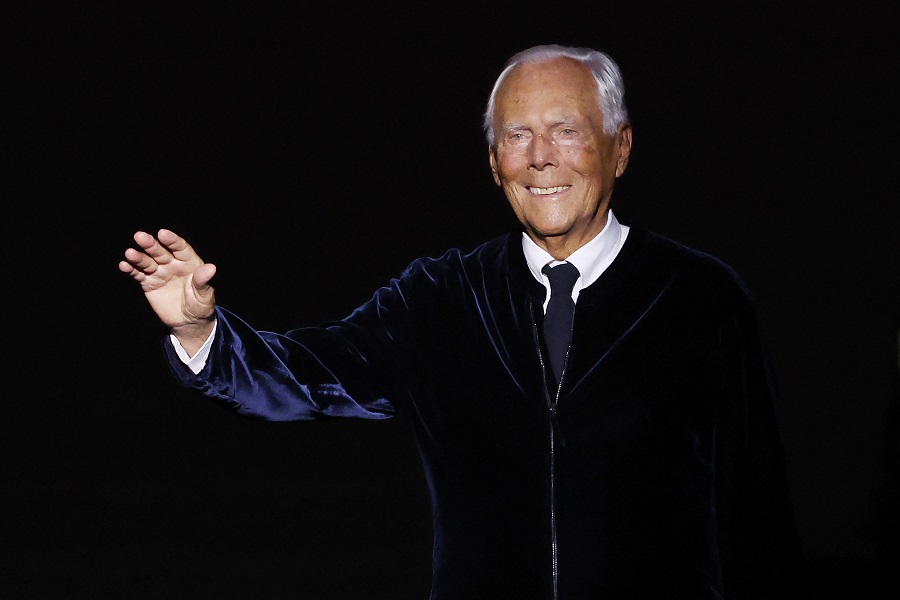 Giorgio Armani has died, the Armani fashion house confirmed on Sept. 4. (AFP)