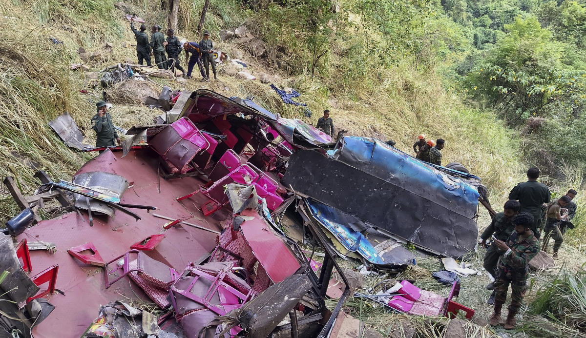 The accident occurred near the town of Wellawaya, about 174 miles east of the capital Colombo on Thursday night. (AP)
