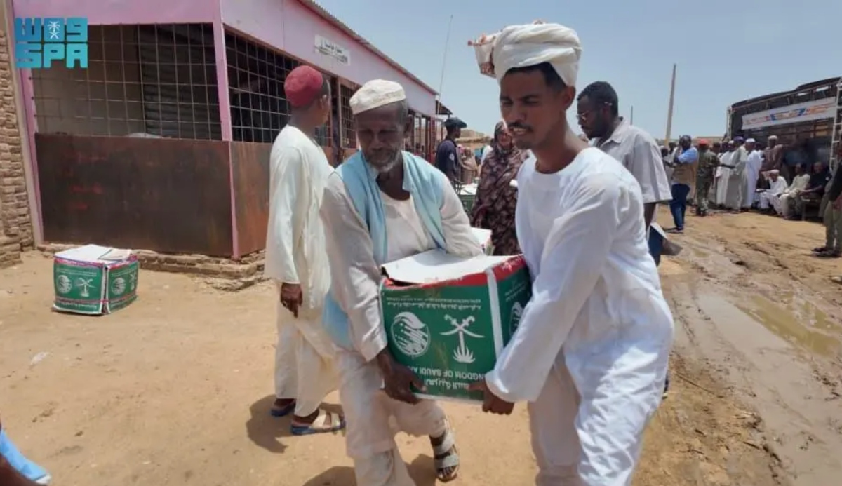 In Sudan, meanwhile, KSrelief distributed 1,500 food packages to communities in Al-Qutayna affected by heavy rain and floods. (SPA)