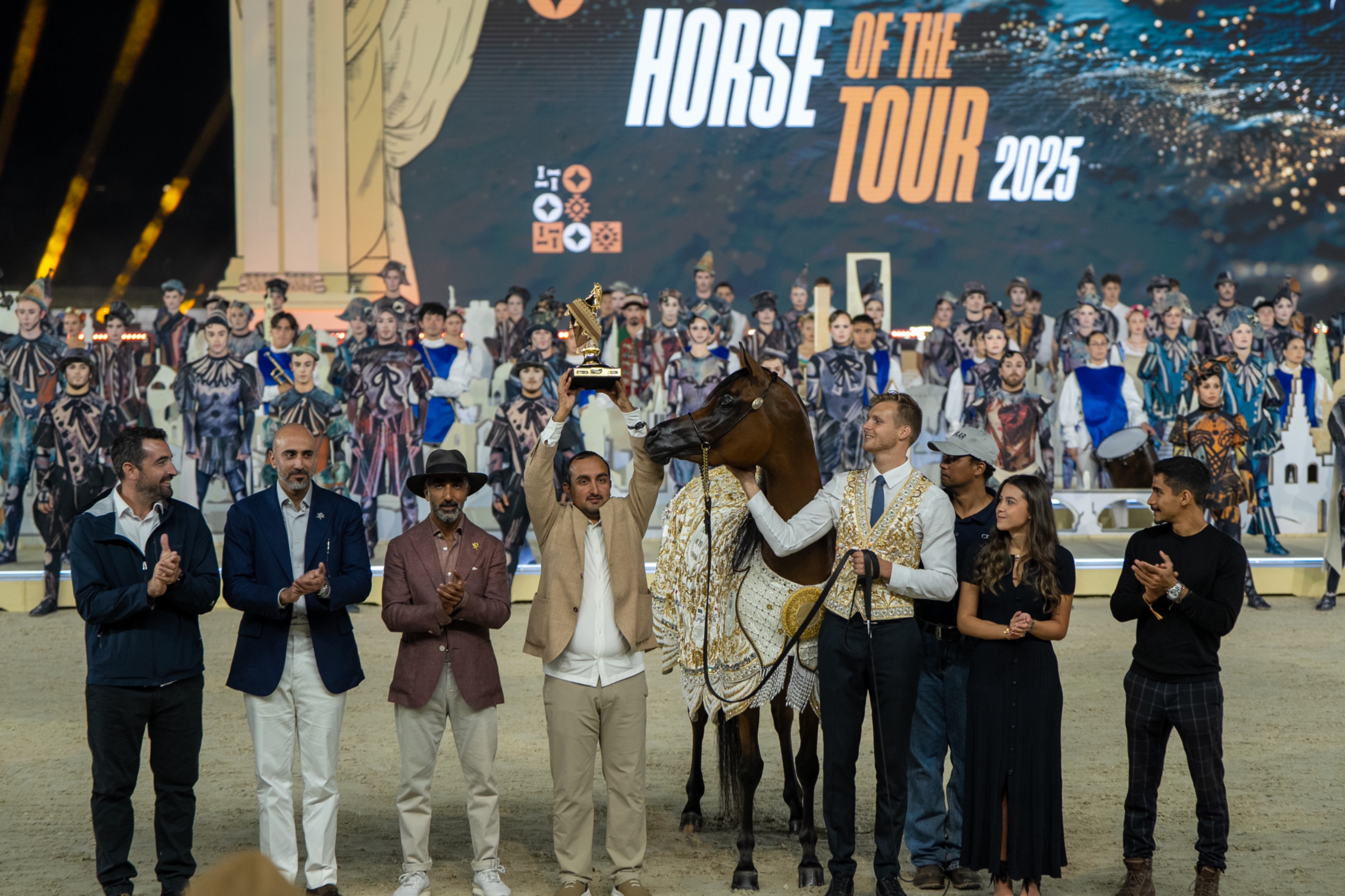 Shahalel Al-Shaqab was named Best Female and Horse of the Tour 2025 at the Global Champions Arabians Tour Europe & Middle East season finale in Prague. (Supplied)