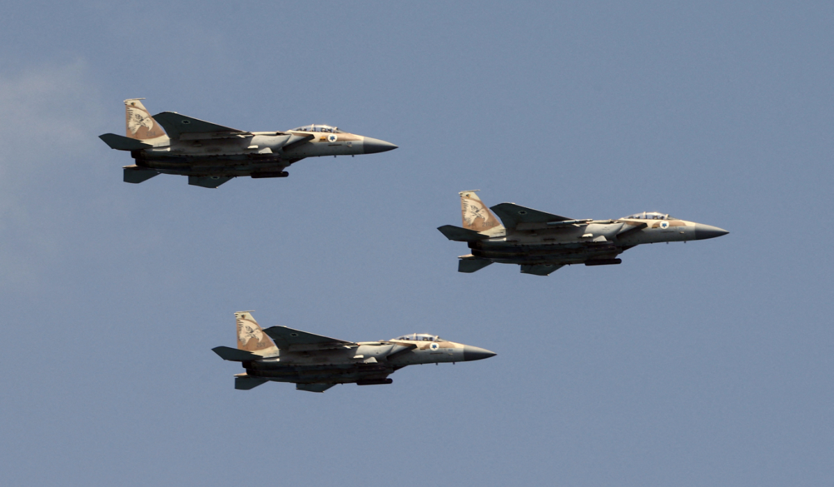 Israel has for years waged a campaign of aerial bombardment that destroyed much of the country’s military infrastructure, and this has ramped up since the Israeli war in Gaza. (AFP)