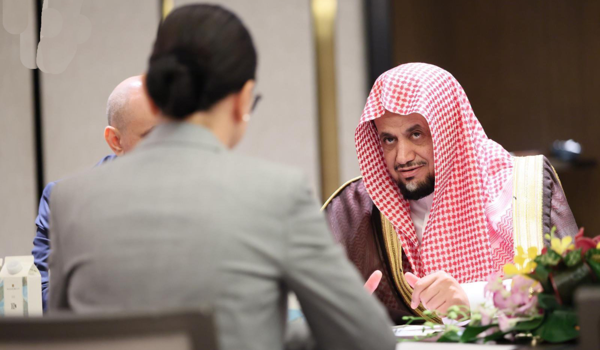 On the sidelines of the gathering, Saudi Arabia’s Attorney General Sheikh Saud Al-Mujib held meetings with counterparts from participating countries. (SPA)
