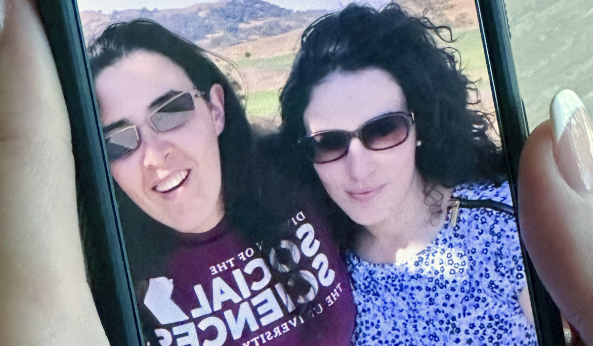 2018 selfie image provided by Emma Tsurkov, right, she and Elizabeth Tsurkov are shown in Santa Clara Valley, Calif. (AP)