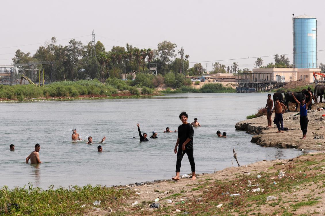 Khateeb said that releasing water from aging reserves to feed the river has led to the spread of algae, which depletes oxygen and endangers aquatic life. (FILE/AFP)