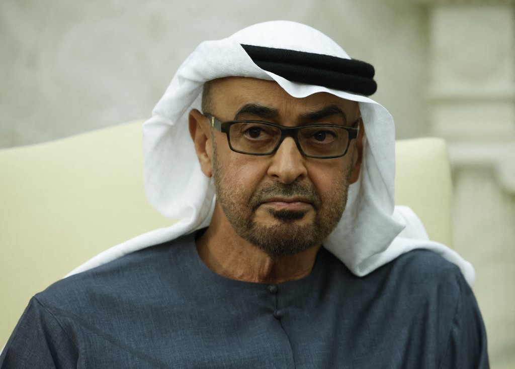 The UAE president was accompanied by a high-level delegation. (File/AFP)