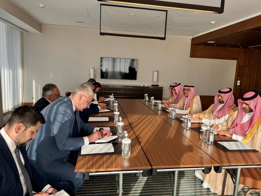 Saudi Arabia’s Deputy Minister Abdulrahman Al-Rassi met his Russian counterpart Vershinin Sergey Vasilievich on the sidelines of the ministerial meeting of the Russia-Gulf Cooperation Council Strategic Dialogue in Sochi. (X: @KSAmofaEN)