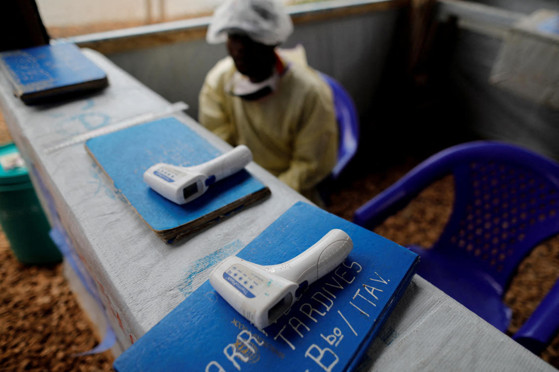 Congo’s health ministry last week declared the country’s first Ebola outbreak in three years. Above, thermometers at the entrance of an Ebola Treatment Centre in the Eastern Congolese town of Butembo in Congo on Oct. 4, 2019. (Reuters)