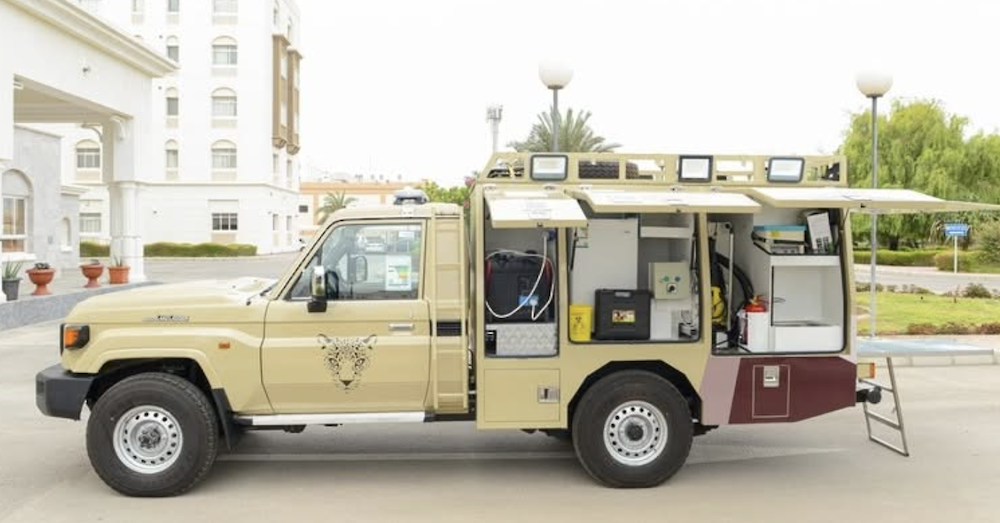 The Arabian Leopard Fund and Oman’s Environment Authority on Thursday launched the region’s first mobile veterinary clinic of its kind to support the conservation of the Arabian leopard in the Omani governorate of Dhofar. (Supplied)