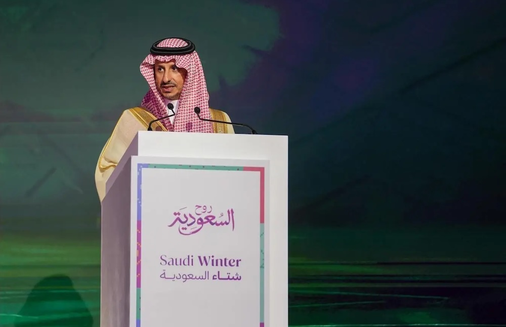 Ahmed Al-Khateeb, the tourism minister and chairman of the Saudi Tourism Authority, launched the program on Sunday in Riyadh, with 120 partners from the private sector. (SPA)