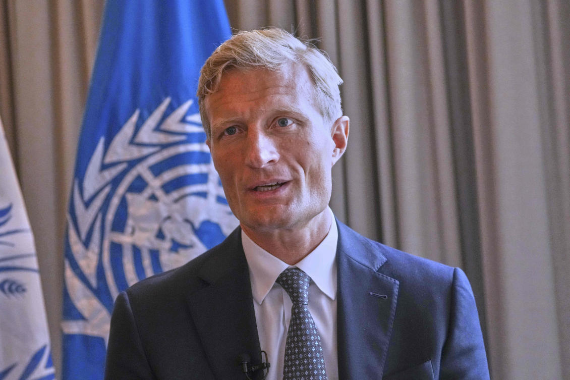 Carl Skau, deputy executive director and chief operating officer of the World Food Program, talks to The Associated Press during an interview in Bangkok, Thailand, Tuesday, Sept. 16, 2025. (AP)