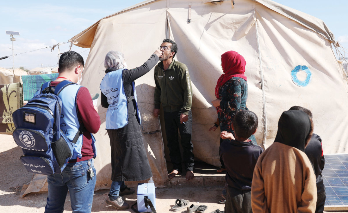 Malnutrition, unsafe water, poor sanitation and overcrowding have fueled TB and cholera in Syria, where healthcare has collapsed and vaccines are scarce.(AFP file photo)