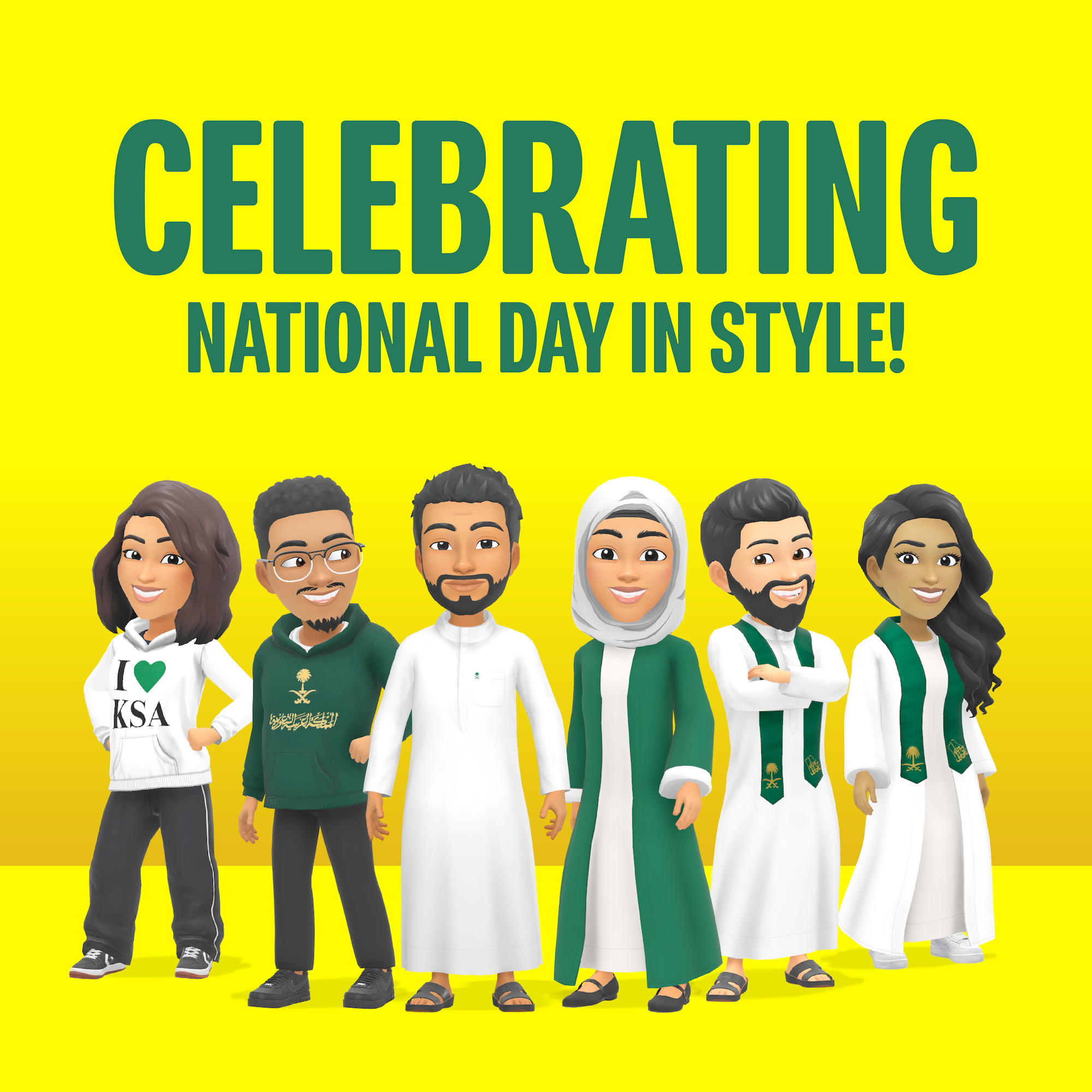 Snapchat launches local Bitmoji wardrobe for Saudi National Day