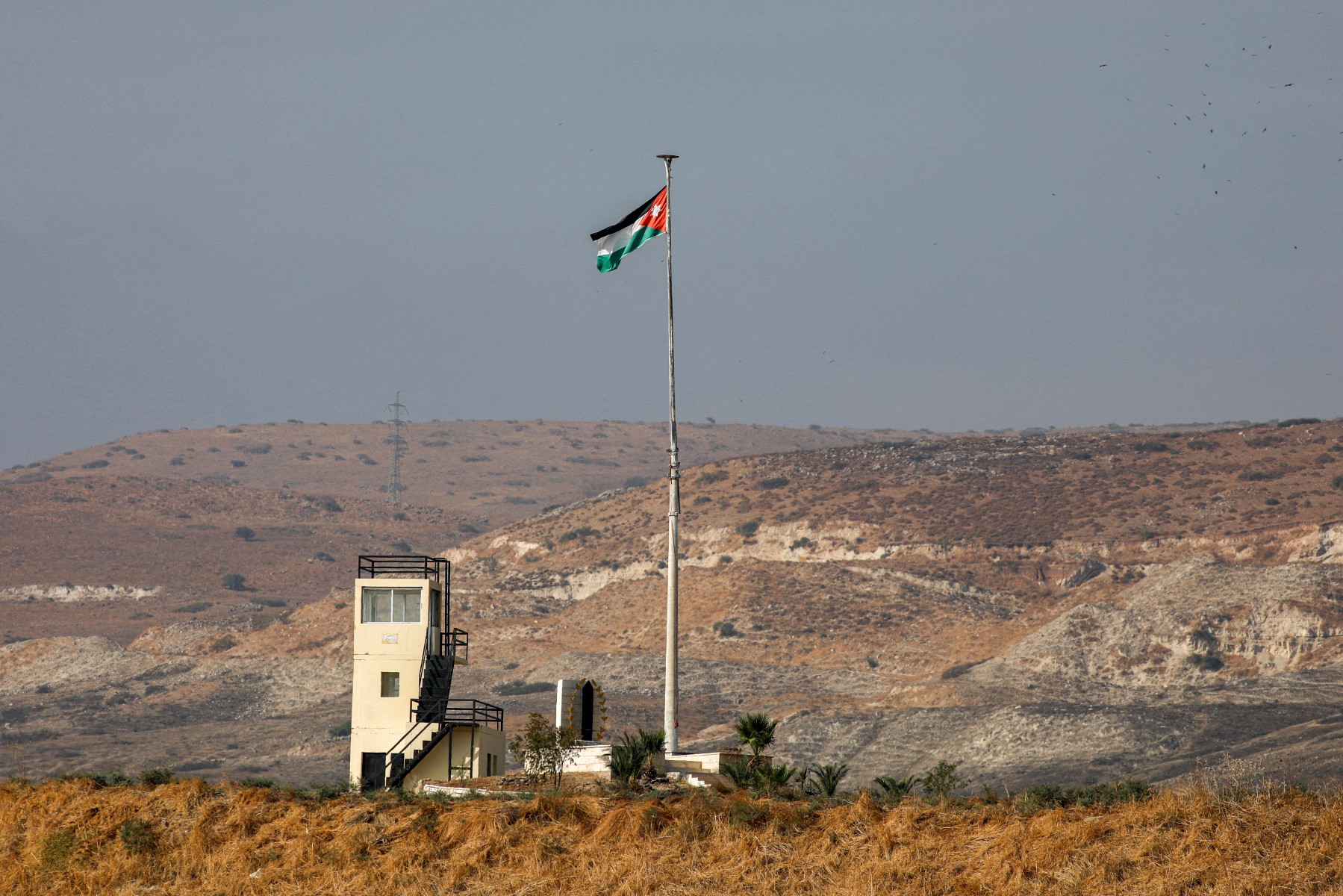 This picture atken on October 18, 2019 from the Israeli side of the border at the Jordan Valley site of Naharayim. (File/AFP)