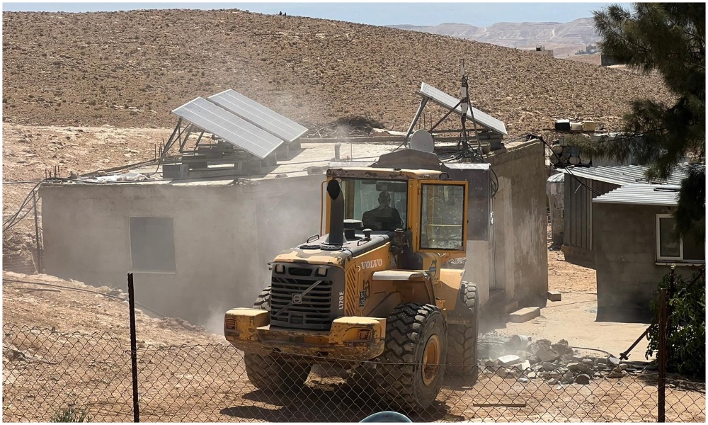 Israeli forces stormed Al-Tayaran neighborhood in the town before proceeding with the demolition. (File/Wafa)