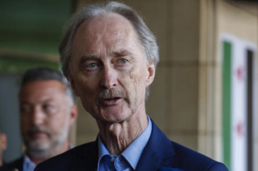 The UN’s special envoy for Syria, Geir Pedersen, told the Security Council on Thursday that Syria’s fragile political transition remains at a critical juncture. (AP/File)