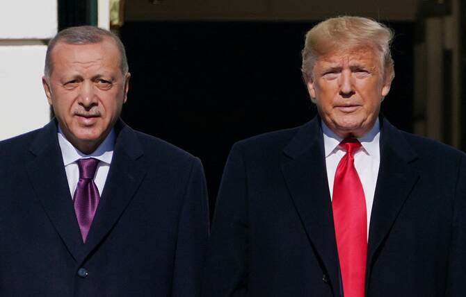 US President Donald Trump said Friday he will welcome Turkish President Recep Tayyip Erdogan to the White House next week and expects a resolution to a long-running rift on fighter-jets. (AFP/File)
