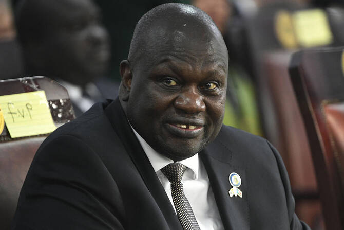 South Sudan's detained former vice-president Riek Machar is "ready" to face trial and will appear in court on Monday, his lawyer told AFP on Saturday, as fears grow of renewed insecurity in Africa's youngest nation. (AFP/File)