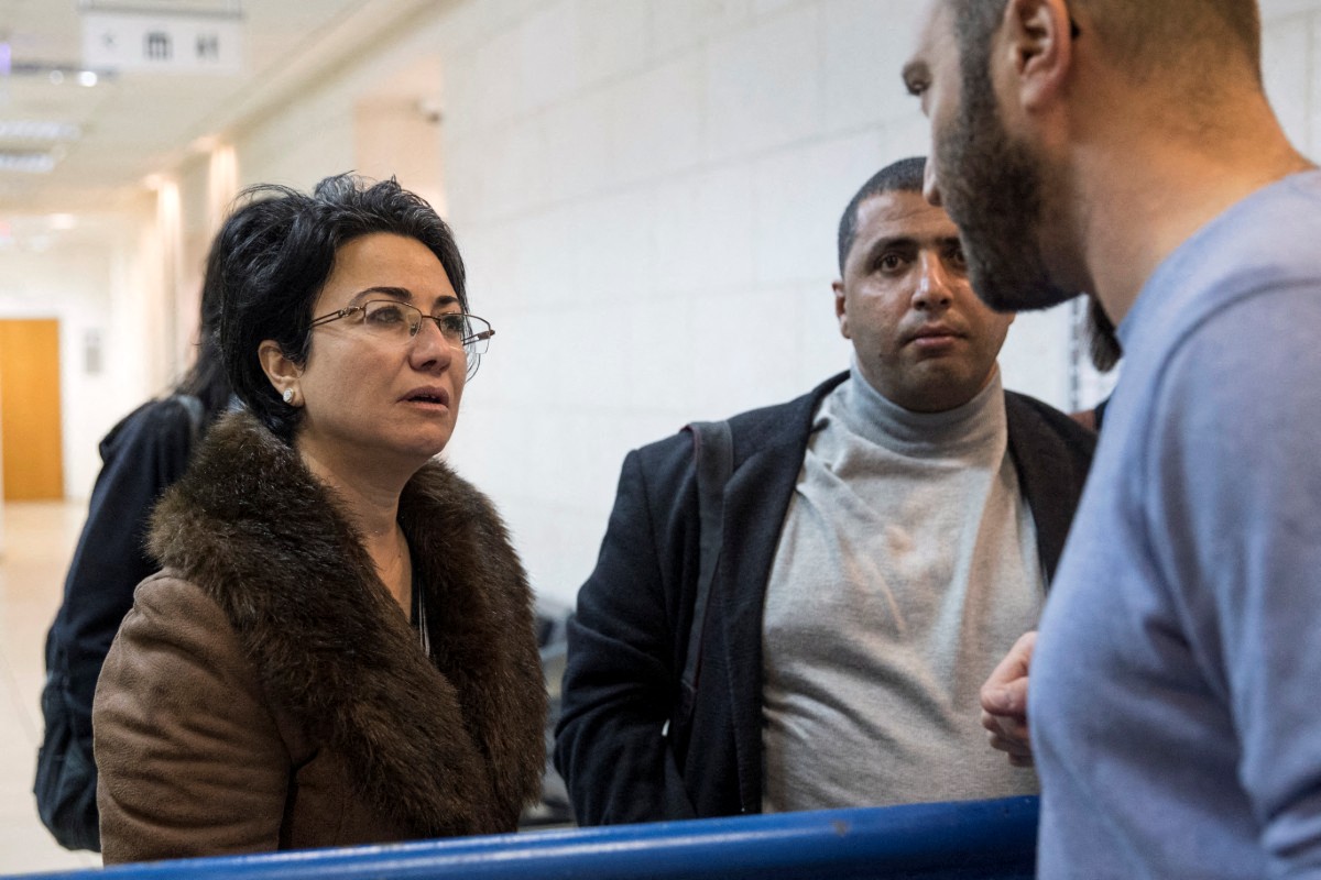 Israeli police officers detain former Arab member of Knesset Haneen Zoabi