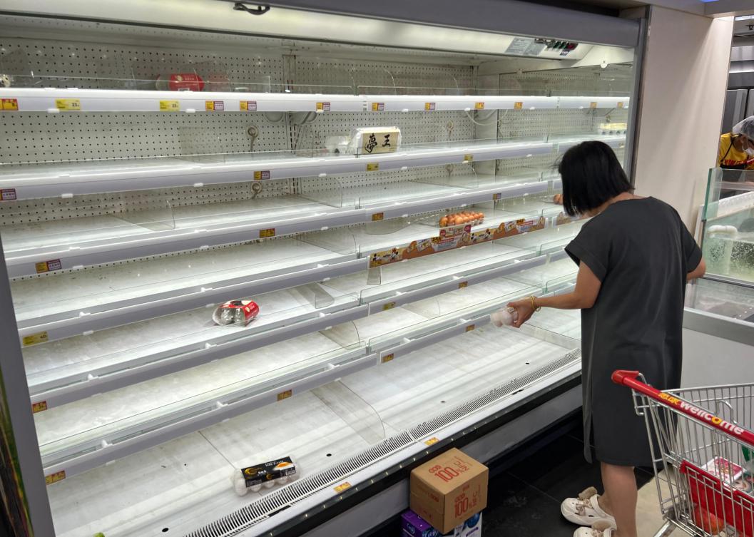 Schools in Hong Kong, Macao and Shenzhen are closed, and at least hundreds of flights have been canceled in the Asian financial hub. (AFP)