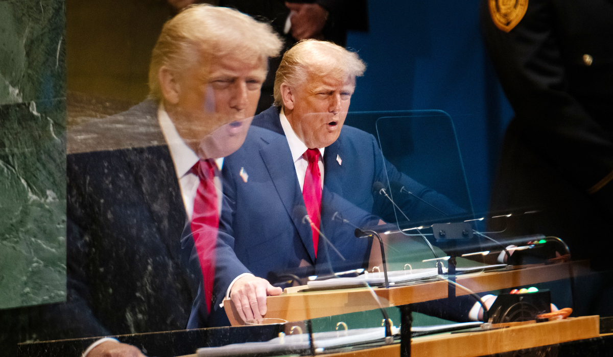 President Donald Trump addresses the 80th session of the United Nations General Assembly, Tuesday, Sept. 23, 2025, at U.N. headquarters. (AP)