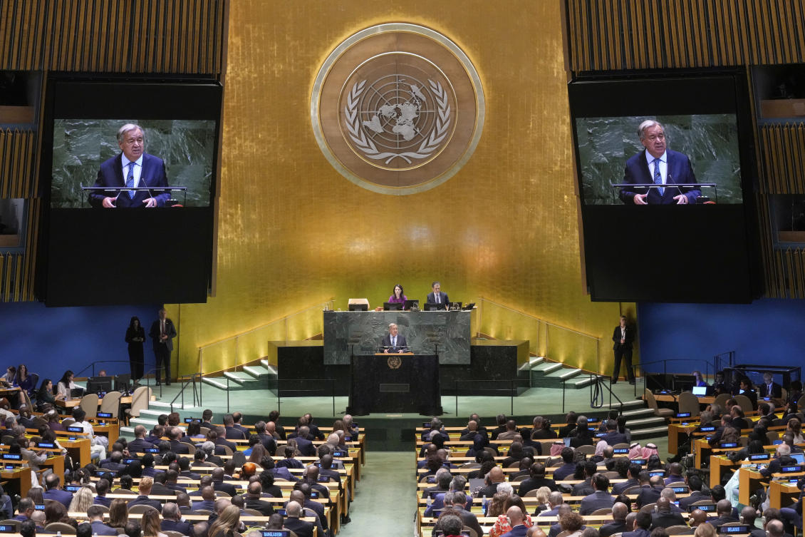 UN Secretary General Antonio Guterres wants to shrink the regular budget by 15 percent to improve efficiency and cut costs. (AP)