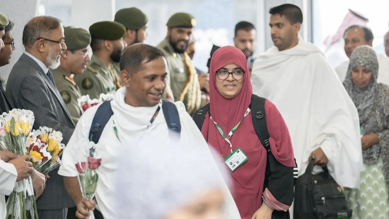 Bangladeshi pilgrims arrive in Jeddah, Saudi Arabia for Hajj 2025. (File/SPA)