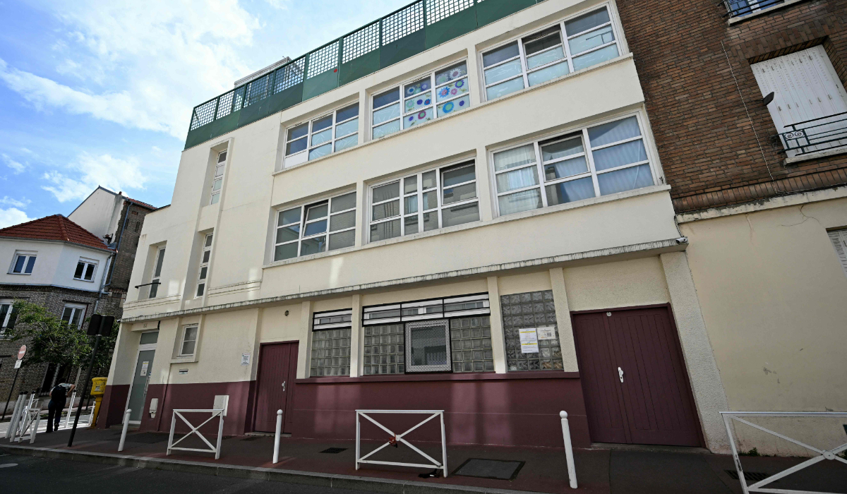 A photograph taken on September 9, 2025 shows a general view of a Mosque in the Parisian suburb city of Montrouge where pigs’ head were discovered earlier in the morning. (AFP)