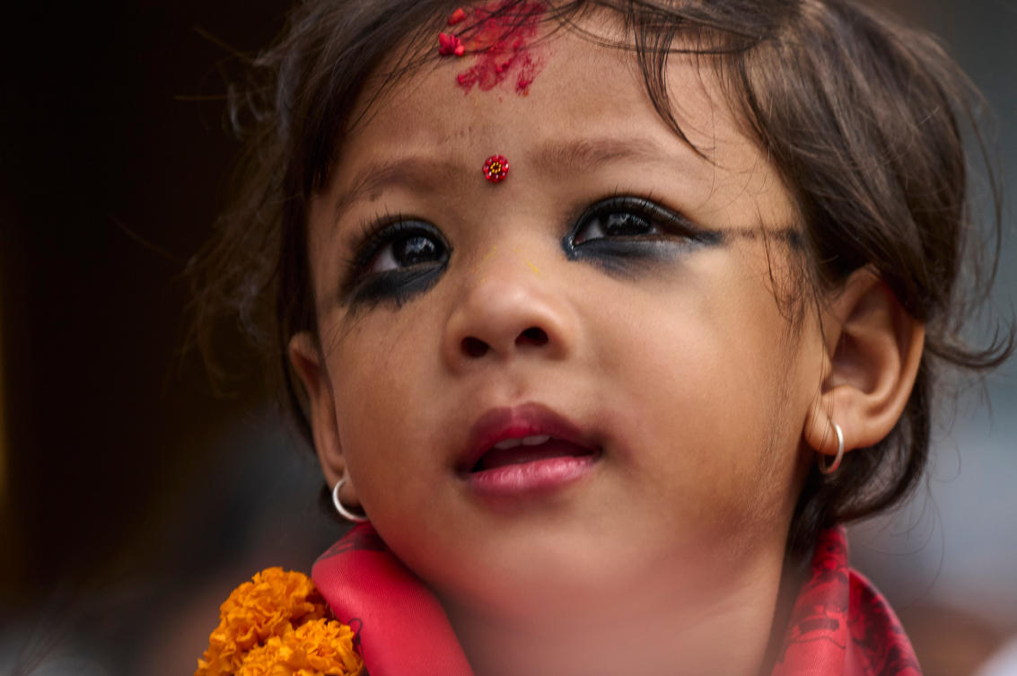 Nepal chooses a 2-year-old girl as new living goddess worshipped by both Hindus and Buddhists