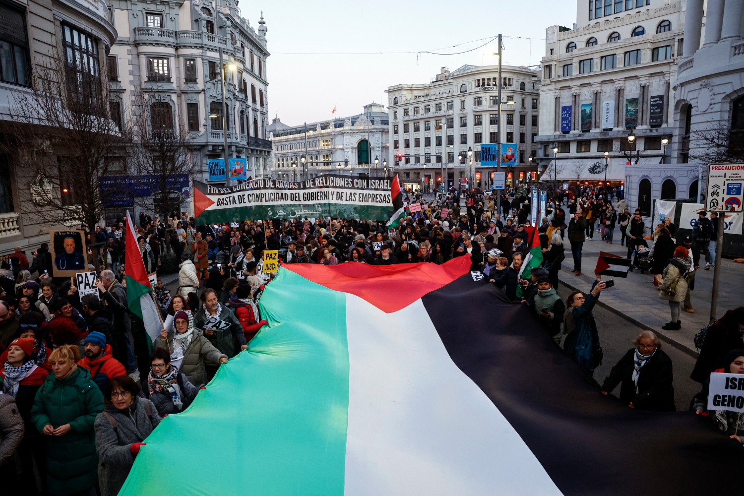 What is taking place in Spain is true grassroots solidarity, unburdened by doublespeak or political bravado (File/AFP)