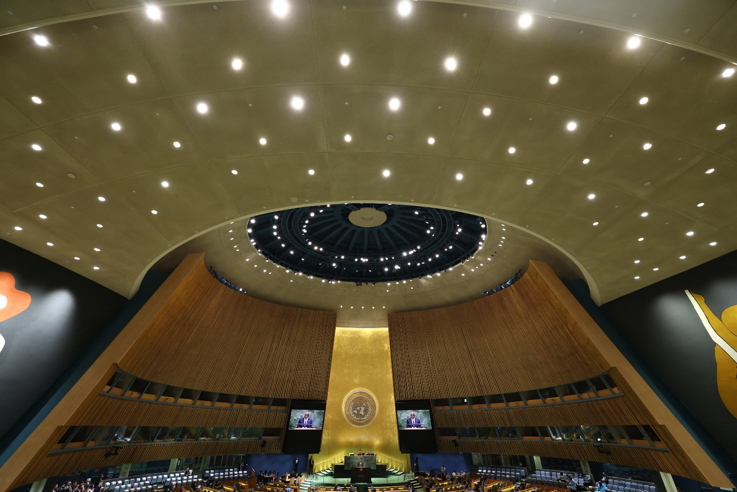 The C5+1 meeting was absent this year compared to previous UNGA gatherings, despite its 10th anniversary (File/AFP)