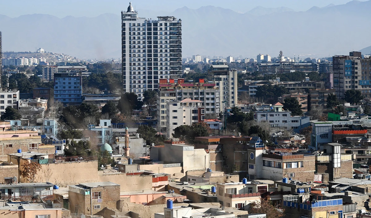 A general view shows residential buildings in the city of Kabul on January 11, 2024. (AFP/File)