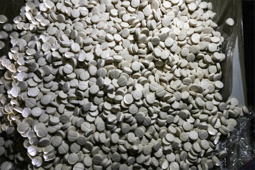 Jordan is known as a transit point for the smuggling of captagon, an addictive, amphetamine-type stimulant that for years has been mass-produced in Syria. (AFP file photo)
