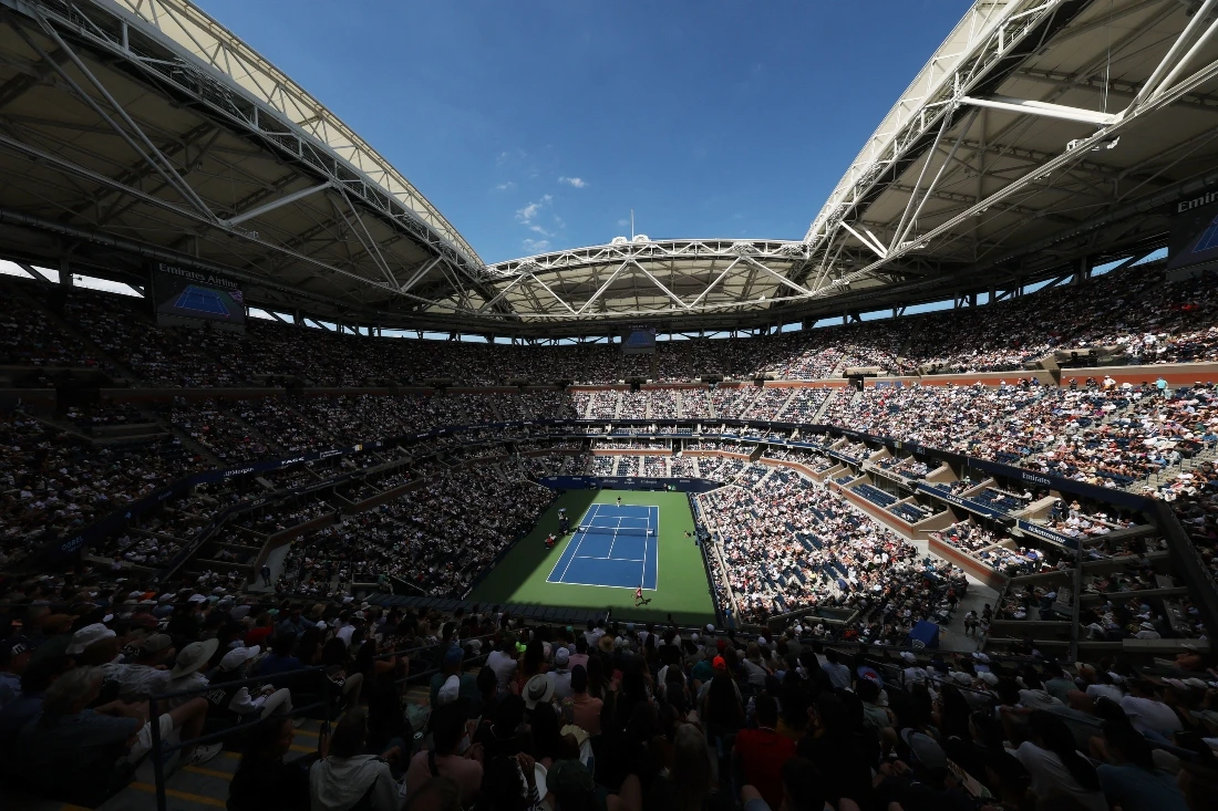 Djokovic topped the bill in a truncated evening session after women’s champion Aryna Sabalenka received a walkover when Marketa Vondrousova withdrew due to a knee injury. (AFP)