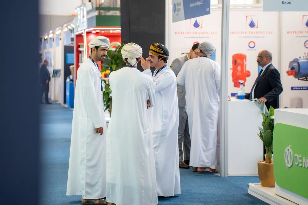 The expo runs from 3 p.m. to 9 p.m., welcoming visitors, investors, and business owners to showcase technologies and exchange knowledge on water and sustainable practices. (AN Photo/Jaafer Alsaleh)