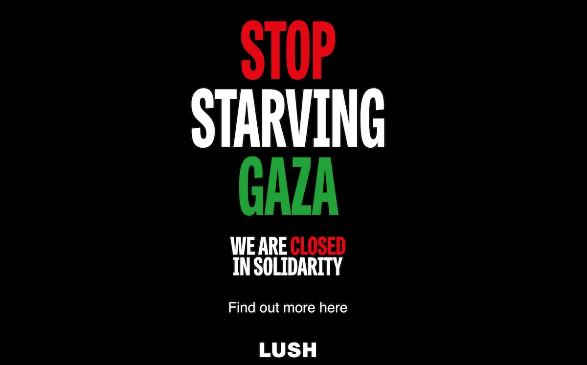 UK cosmetics chain closes for a day in Gaza protest