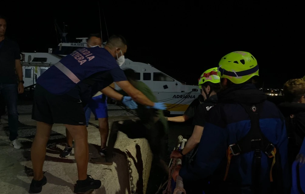 Seven people were lost at sea and 41 others were brought to Italy's Lampedusa Island after a migrant boat got into difficulty in the Mediterranean, German NGO Sea-Watch said Wednesday. (X/@seawatch_intl)