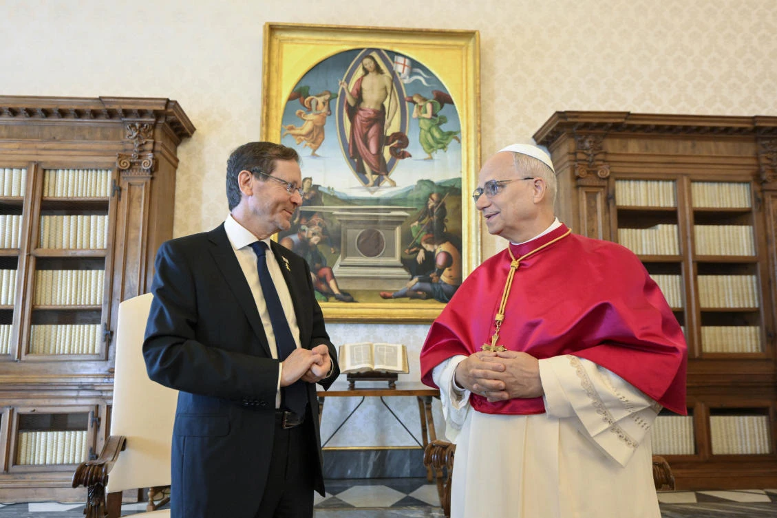 Pope Leo raises ‘tragic situation in Gaza’ in meeting with Israeli president