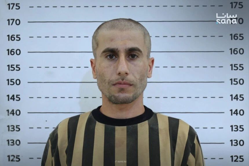 The Internal Security Command announced on Thursday that it had arrested the suspect Hussein Kalla Shukr. (SANA)