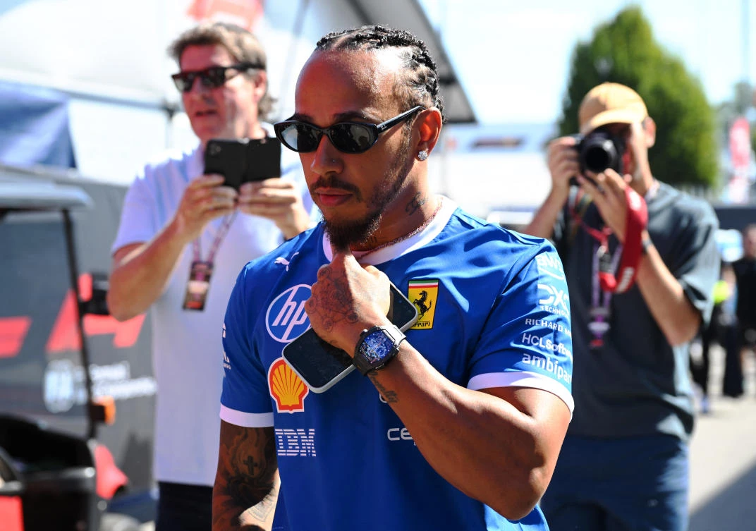 Hamilton’s grid penalty gives him ‘more to fight for’ in Monza debut with Ferrari