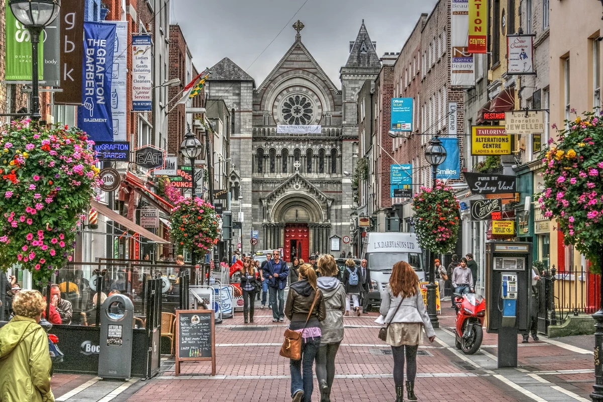 Grafton Street in Dublin. Getty Images