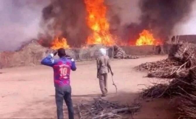 The paramilitary Rapid Support Forces have committed numerous crimes against humanity in Sudan's civil war, in particular in their siege of El-Fasher in western Darfur, UN investigators said Friday. (X/@MohanadElbalal)