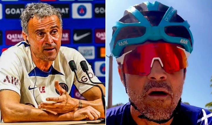 PSG coach Luis Enrique breaks collarbone in cycling accident